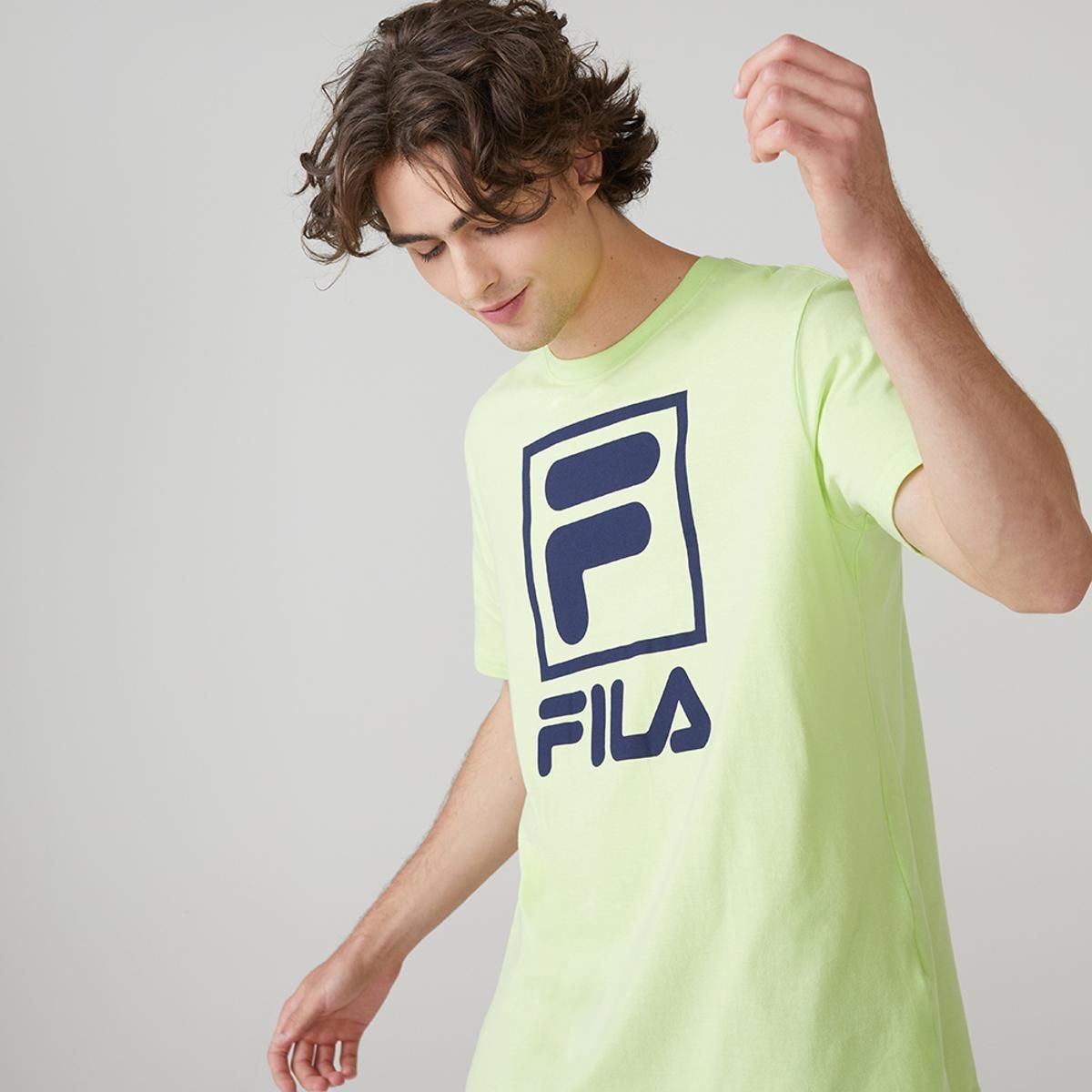 FILA - Polera Fila Stack New Hombre Verde