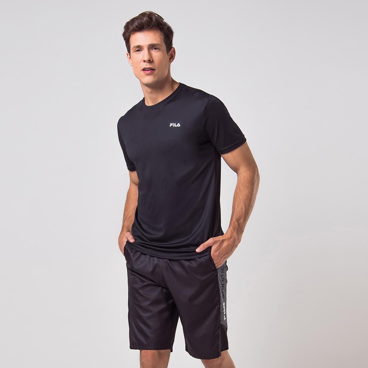 FILA - Polera Fila Basic Sports Hombre Negro