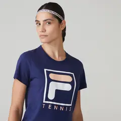 FILA - Polera Soft Urban Mujer Azul