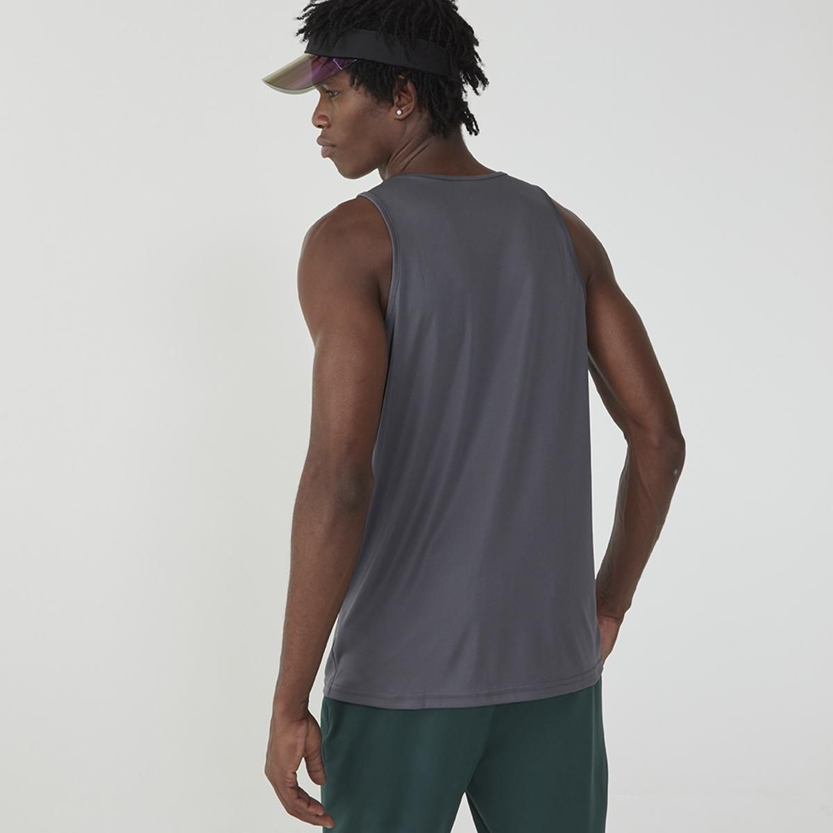 FILA - Polera Fila Basic Sports S/M Hombre Gris