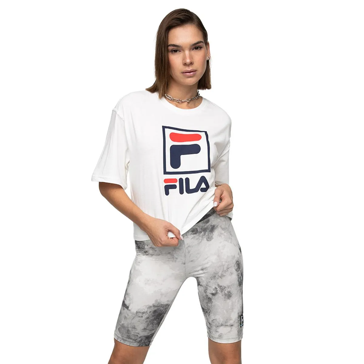 FILA - Polera Fila Stack New Mujer Blanco