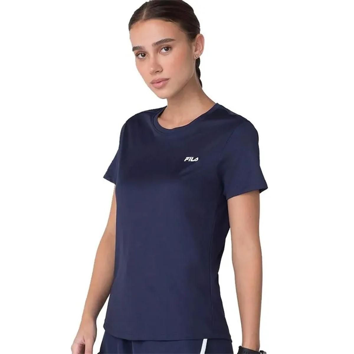 FILA - Polera Fila Basic Sports III Mujer Azul