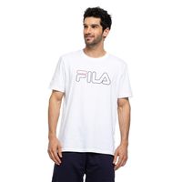 Polera Letter Outline Hombre Blanco