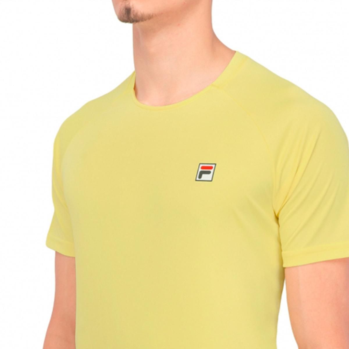 FILA - Polera Fila F-Box Rib Hombre Amarillo