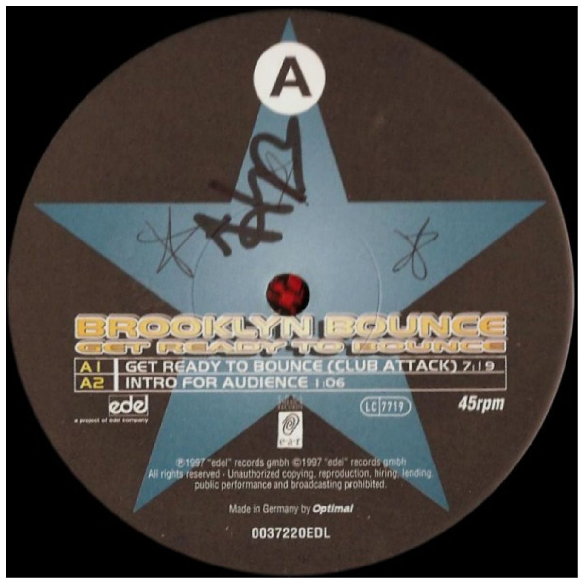HITWAY MUSIC - BROOKLYN BOUNCE - GET READY TO BOUNCE - 12 MAXI SINGLE VINILO USADO