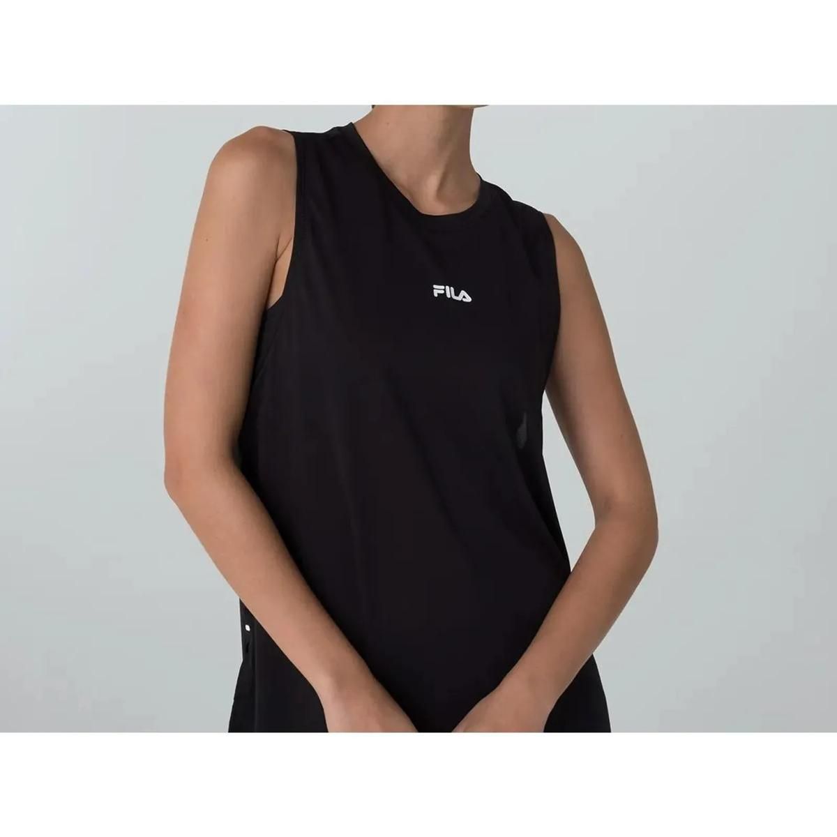 FILA - Polera Fila Future Sports S/M Mujer Negro