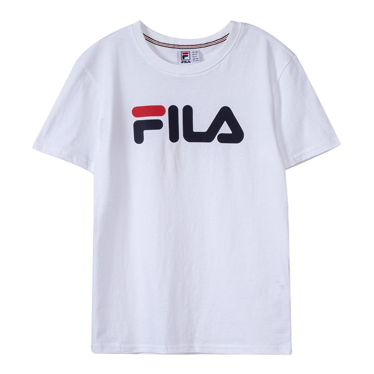 FILA - Polera Fila Letter Niños Blanco