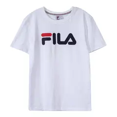 FILA - Polera Letter Niños Blanco