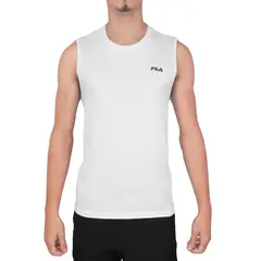 FILA - Polera Basic Sports II S/M Hombre Blanco