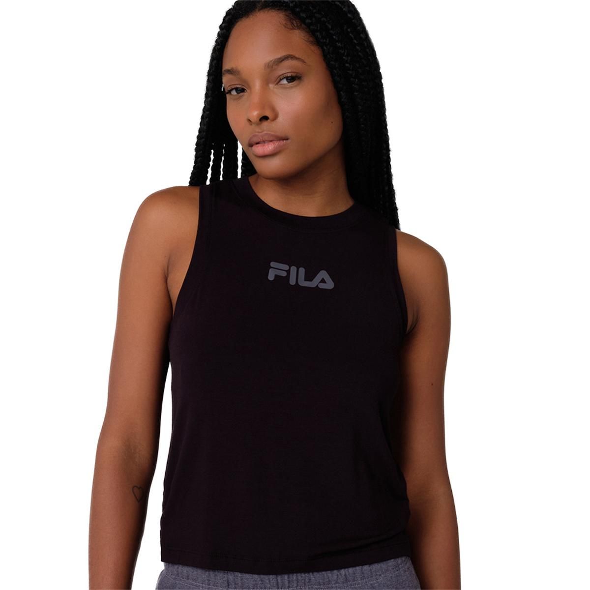 FILA - Polera Fila Soft Mujer Negro