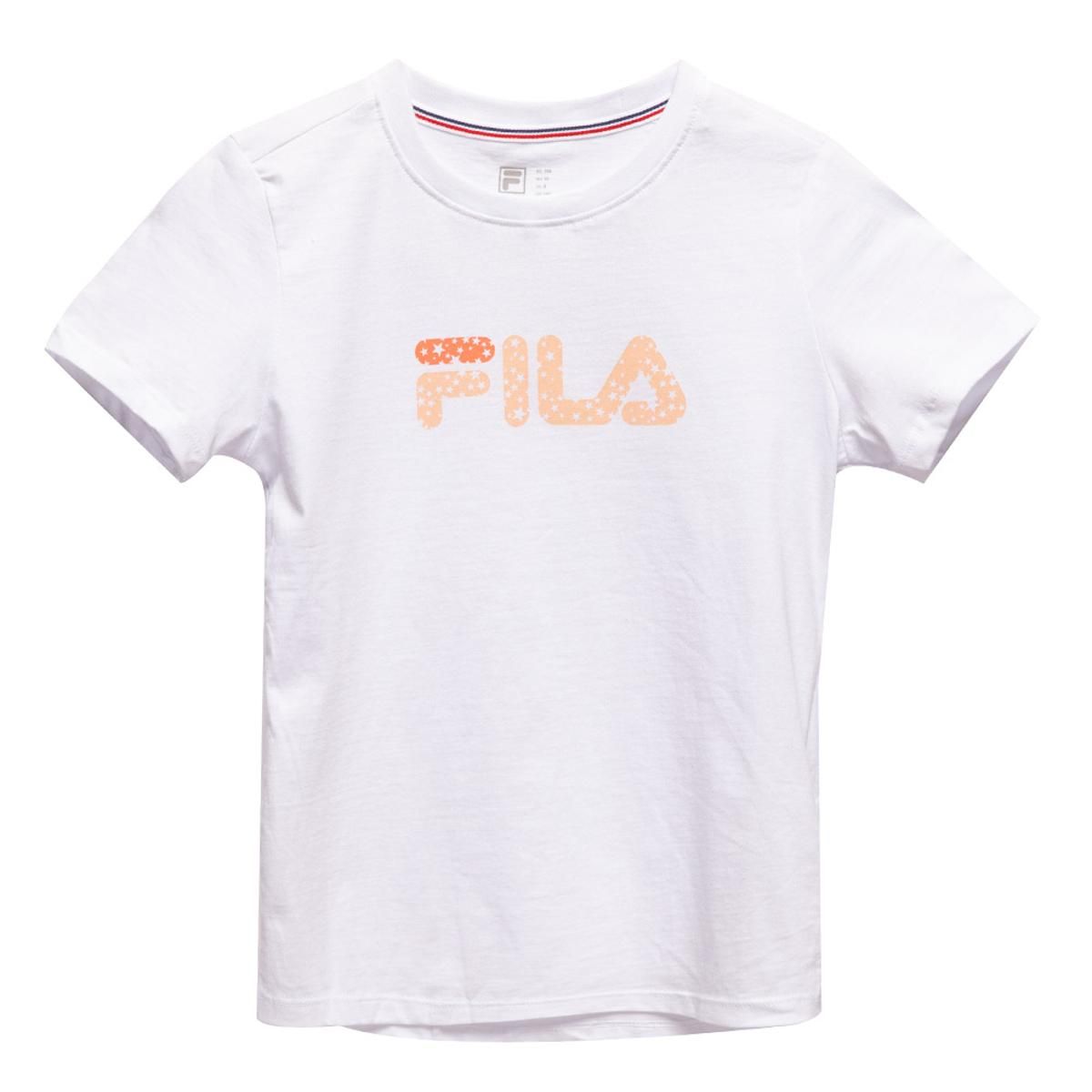 FILA - Polera Fila Letter Fun Niños Blanco