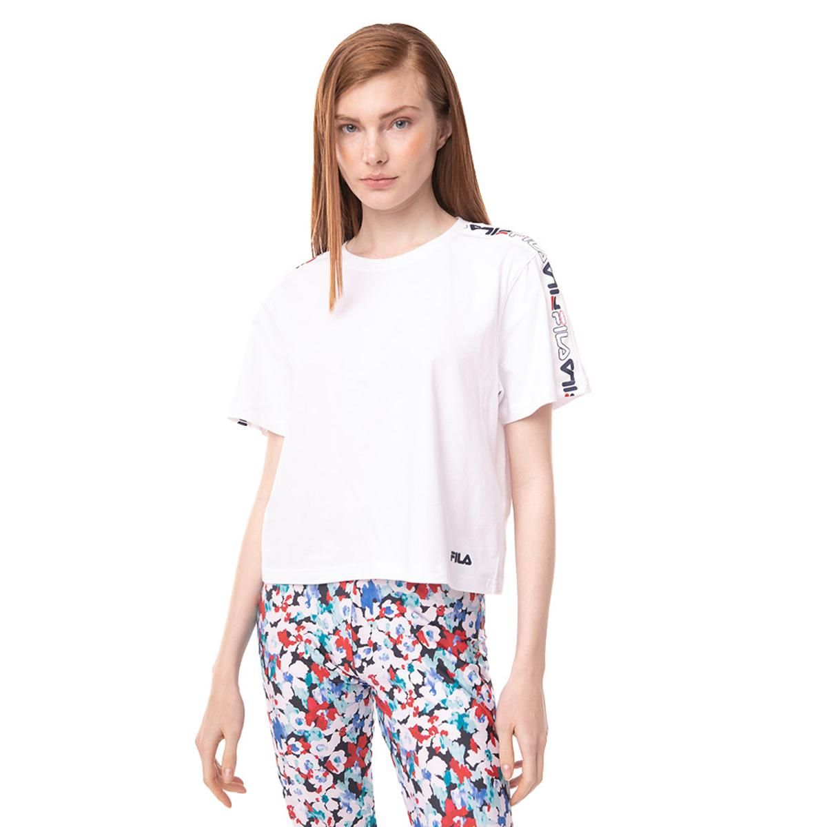 FILA - Polera Fila Letter T Mujer Blanco
