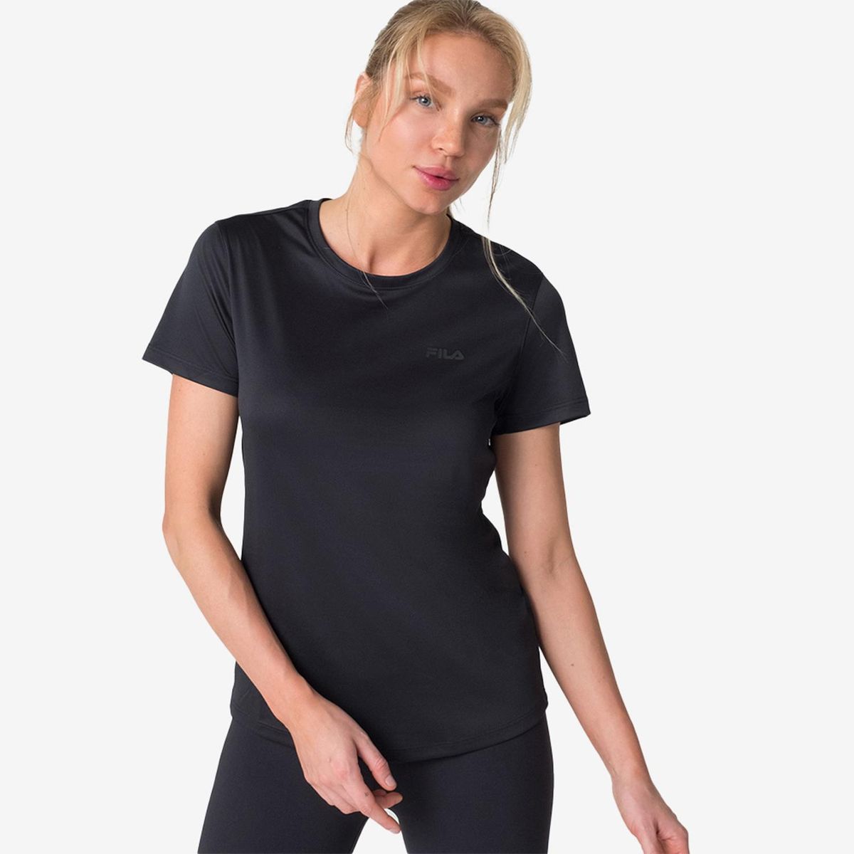 FILA - Polera Fila Basic Sports III Mujer Negro