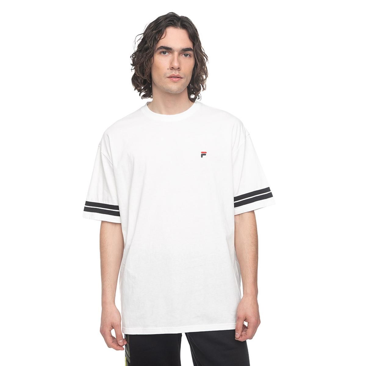 FILA - Polera Fila Letter Oversize Hombre Blanco