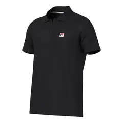FILA - Polera Polo Tenis F-Box II Hombre Negro