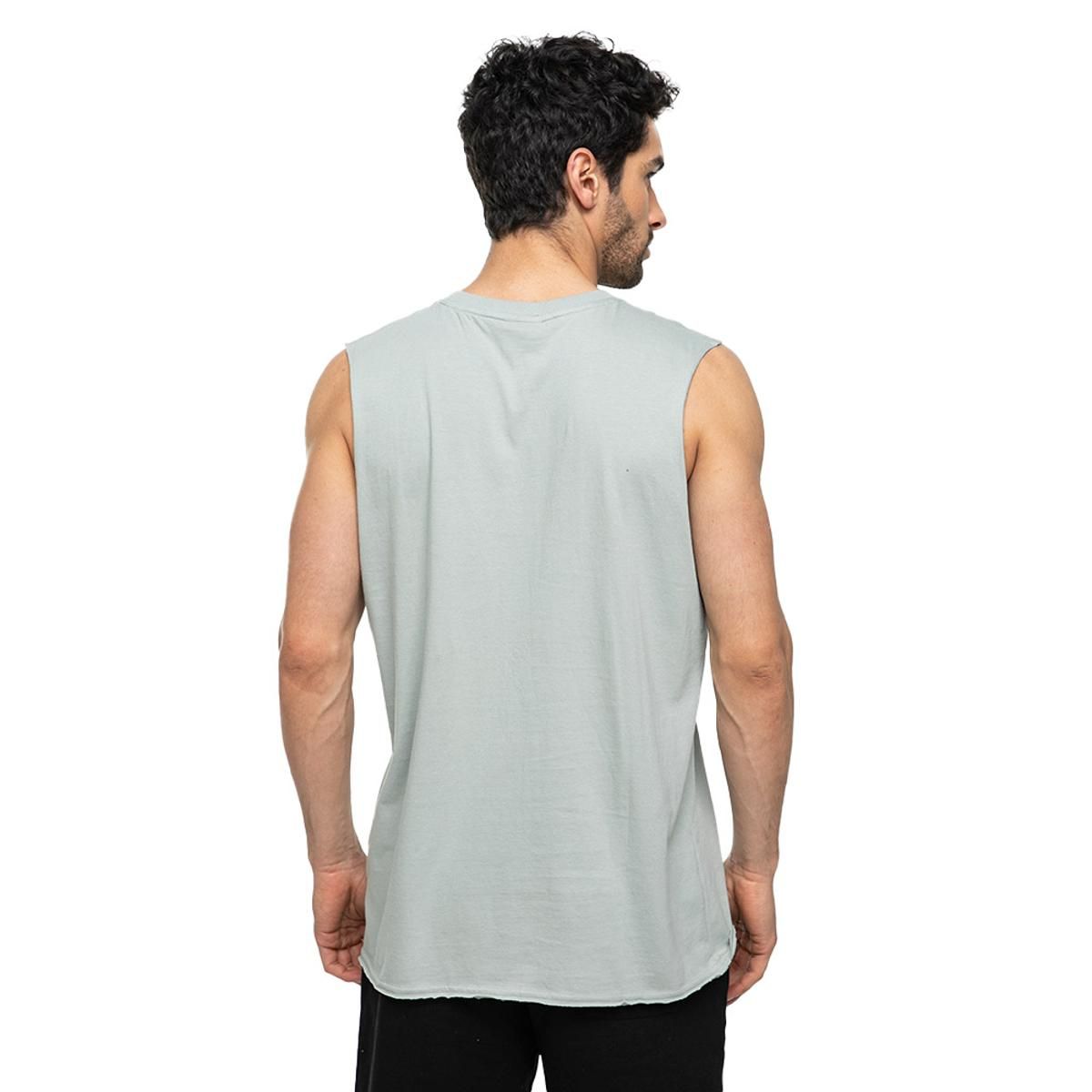 FILA - Polera Fila Letter Premium S/M Hombre Gris