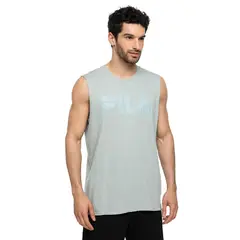 FILA - Polera Letter Premium S/M Hombre Gris