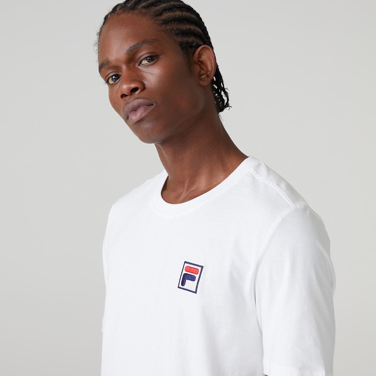 FILA - Polera Fila College Hombre Blanco