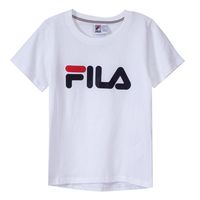 Polera Letter Premium Niños Blanco
