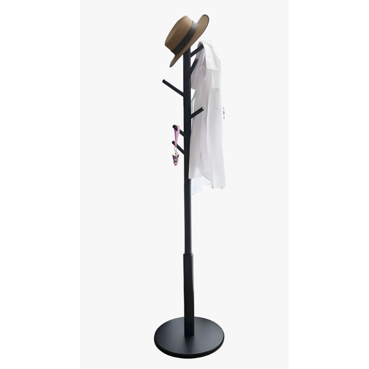 OKAY - Perchero De Pie De Lujo Ligero Ganchos De Ropa 8 Brazo Color Negro