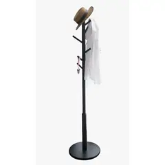 OKAY - Perchero De Pie De Lujo Ligero Ganchos De Ropa 8 Brazo Color Negro
