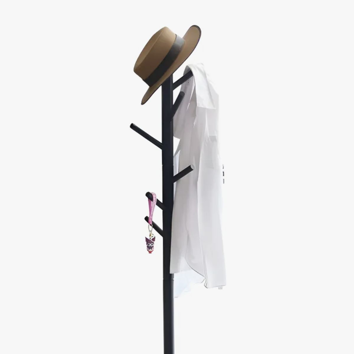OKAY - Perchero De Pie De Lujo Ligero Ganchos De Ropa 8 Brazo Color Negro