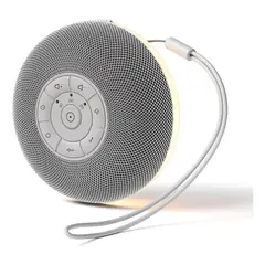 EVERSO - Maquina Ruido Blanco Para Dormir Bebes Y Luz Nocturna Blanco Gris