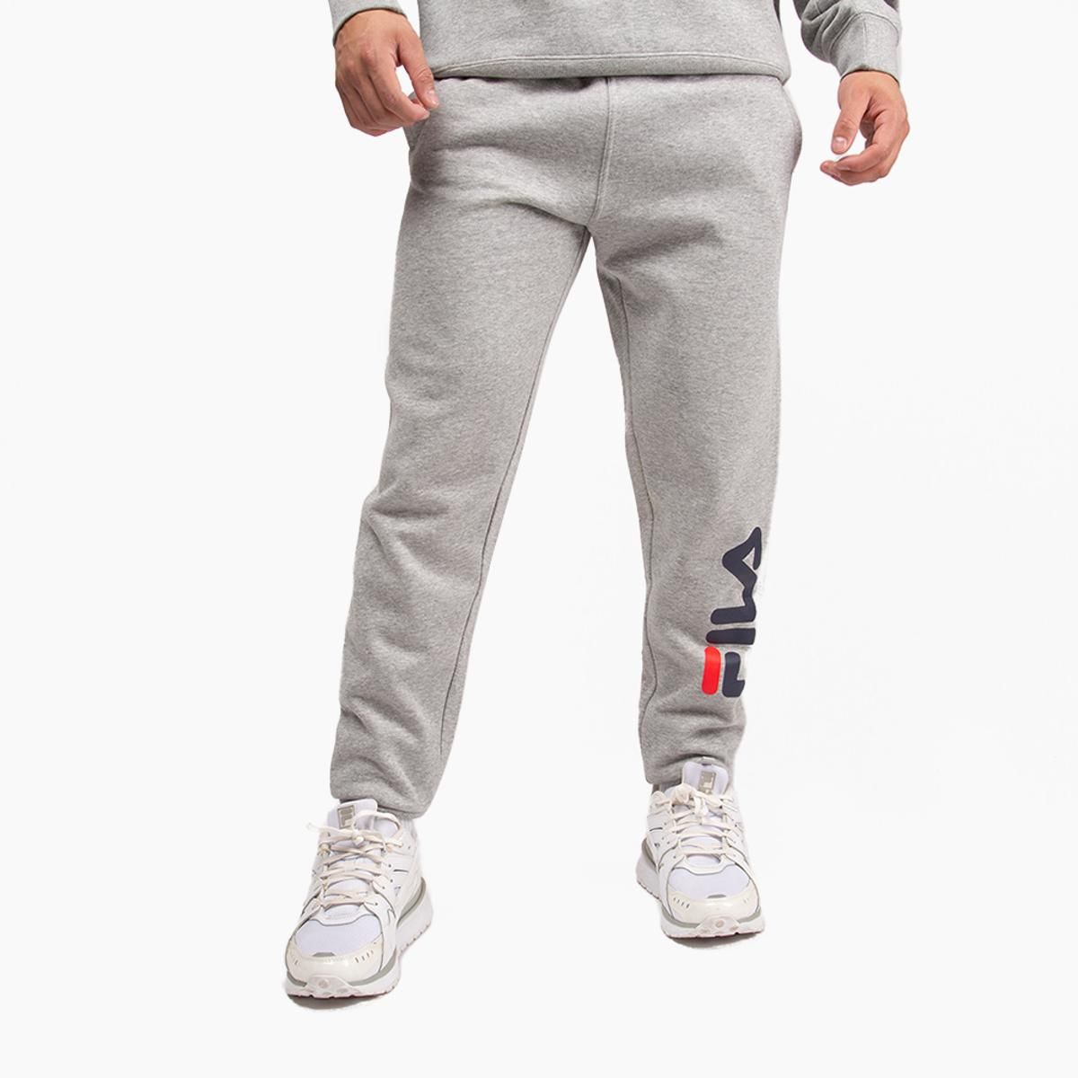 FILA - Pantalón Fila Jogger Letter Hombre Gris