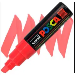 UNI POSCA - MARCADOR POSCA 8K ROJO FLUORECENTE