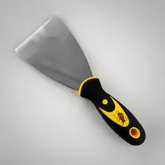 METALFER - Espátula Mango Goma 3 Pulgadas