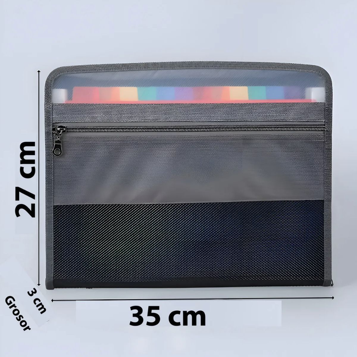 OKAY - Carpeta Organizadora Portafolio A4 Con 13 Separadores Color