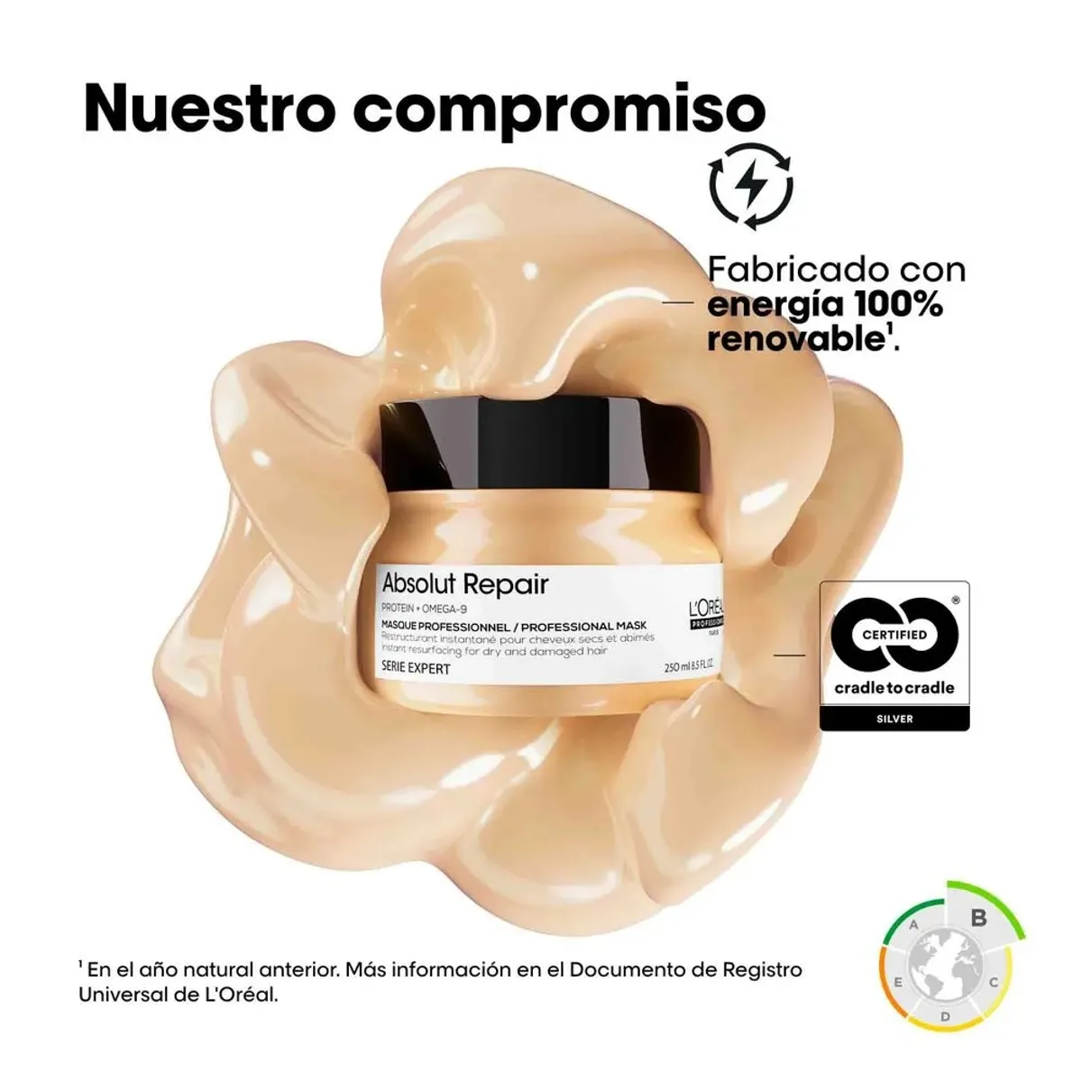 LOREAL PROFESSIONNEL - Máscara Loreal Absolut Repair 250ml