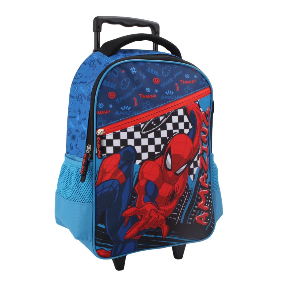 MARVEL - Set Escolar con Ruedas Spiderman 3 Piezas