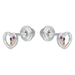 GENERICO - Aros de plata para niña o bebé ideal para regalo libres de plomo y níquel