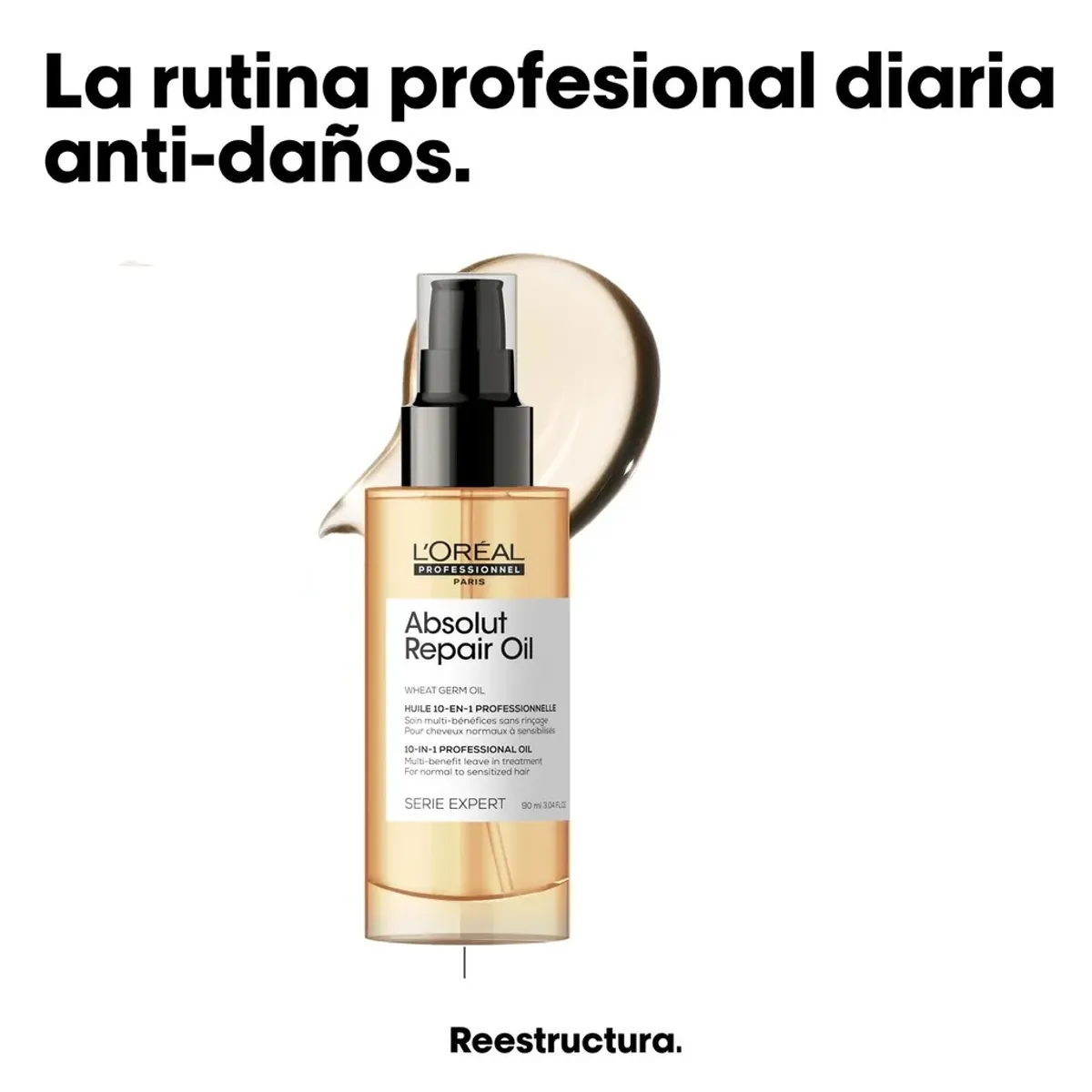 LOREAL PROFESSIONNEL - Aceite Loreal Absolut Repair 10 en 1 90ml