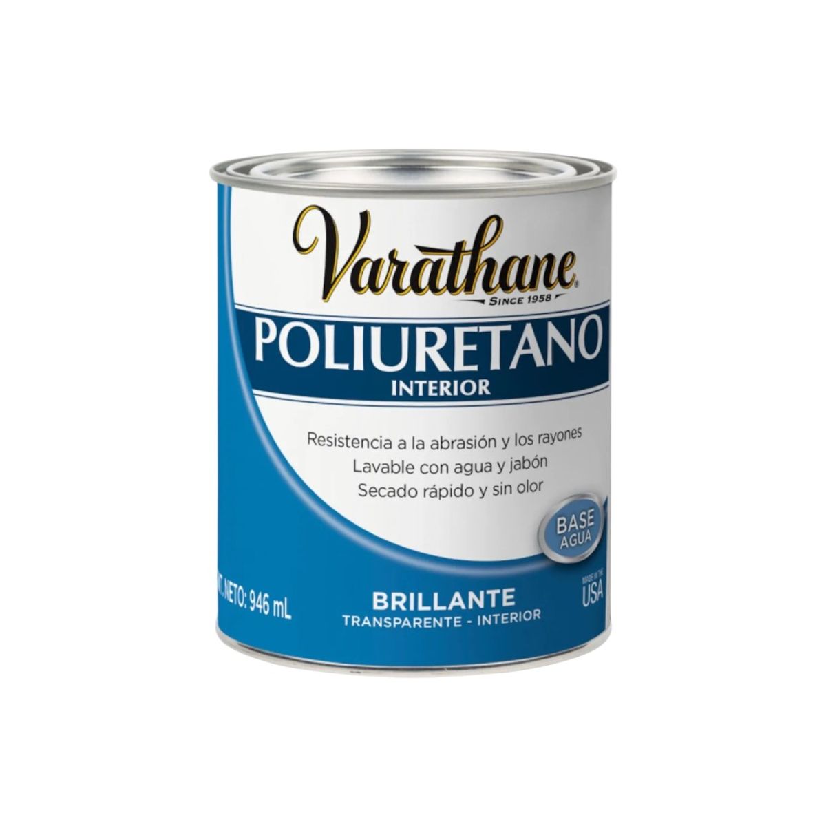 RUST OLEUM - Barniz Poliuretano Interior Varathane Brillante 946ml