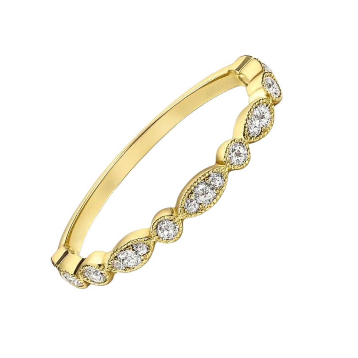 JB JOYAS BARON - Anillo Oro Amarillo 14kt Tiara-Circonita
