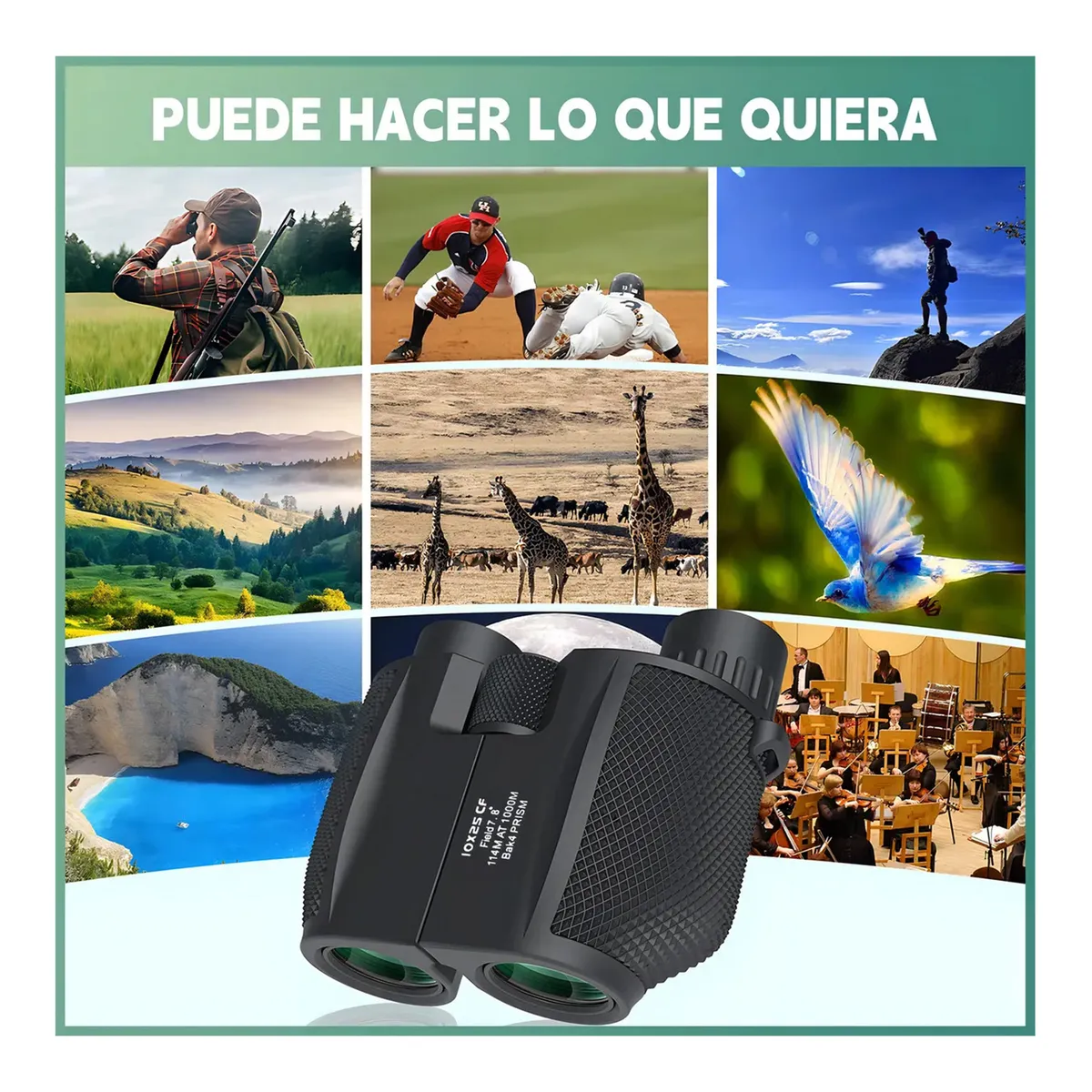 GENERICO - Binoculares Hd Con Visión Nocturna 1000m