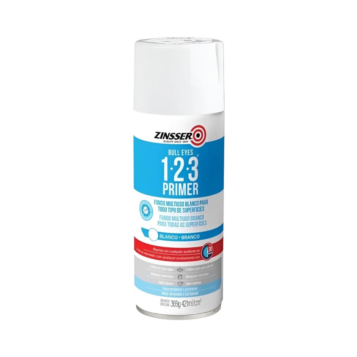 RUST OLEUM - Pintura Zinsser 123 Primer Multiusos Blanco