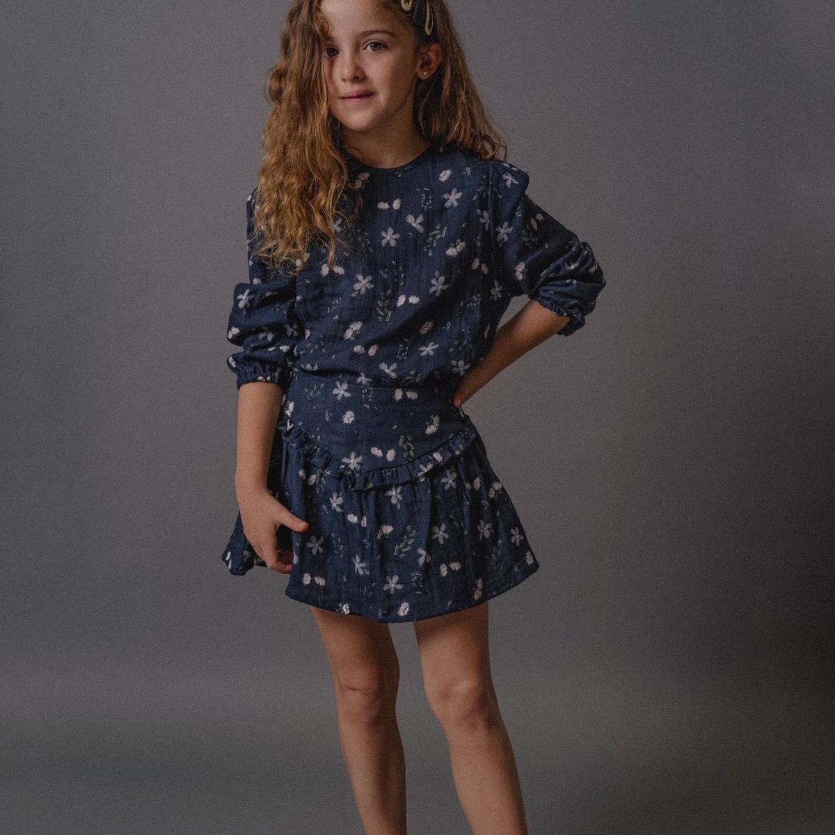 COLLOKY - Falda Celeste Niña 7552