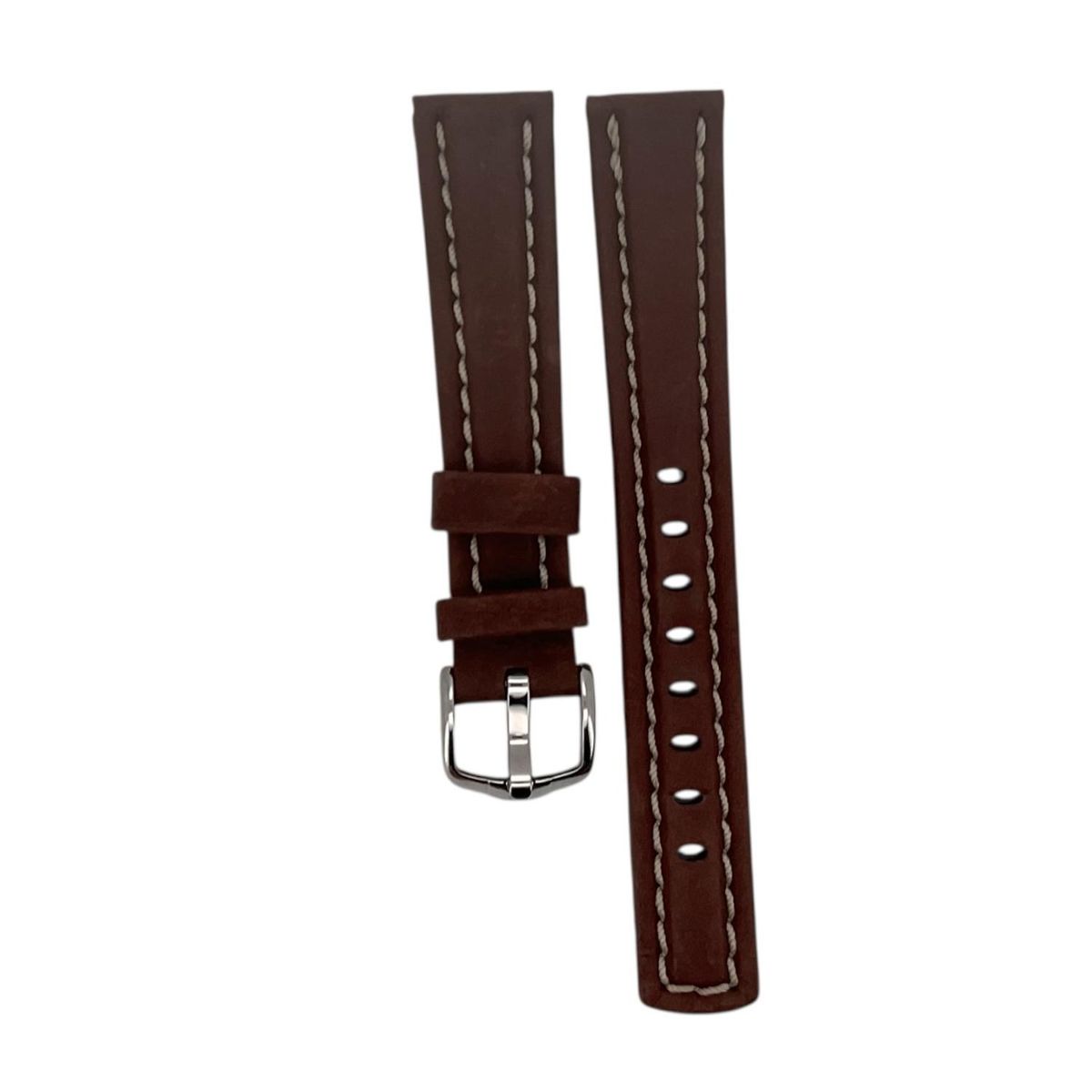 GENERICO - Correa Reloj Hirsch Trapper L Hebilla Plateada 18mm