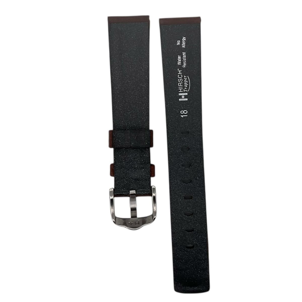 GENERICO - Correa Reloj Hirsch Trapper L Hebilla Plateada 18mm