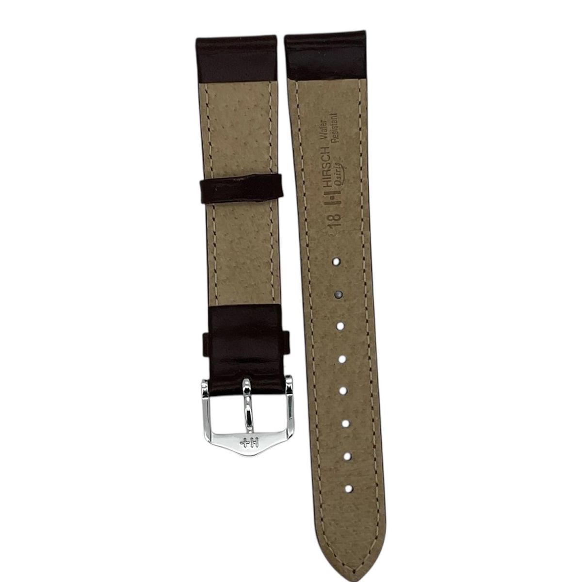 GENERICO - Correa Reloj Hirsch Osiris L Hebilla Plateada 18mm