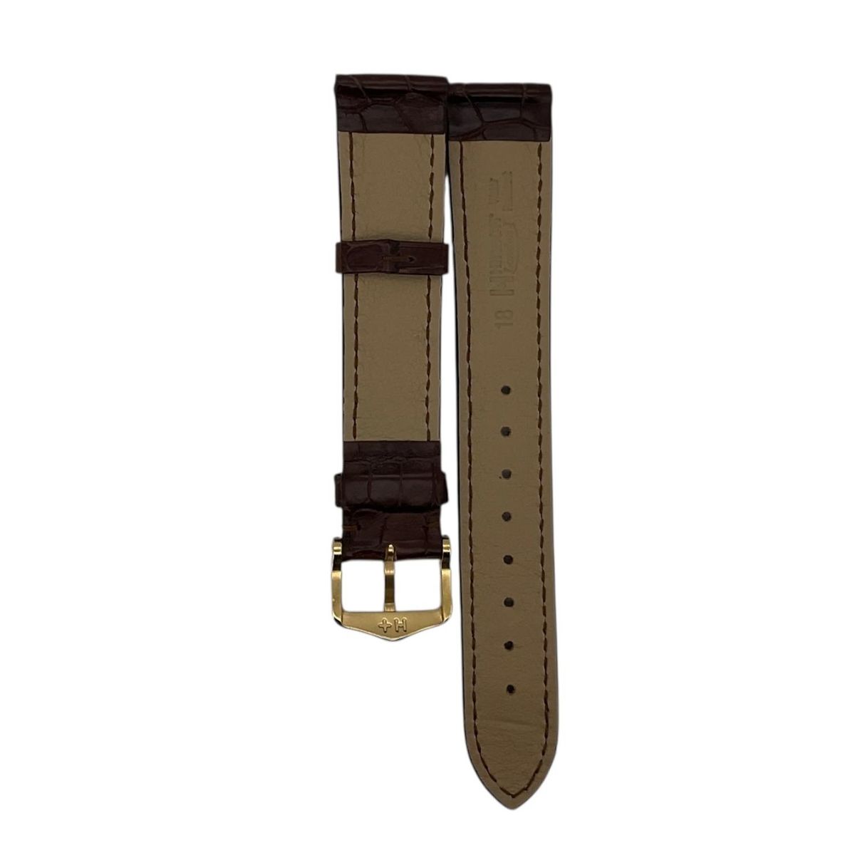 GENERICO - Correa Reloj Hirsch London L Hebilla Dorada 18mm