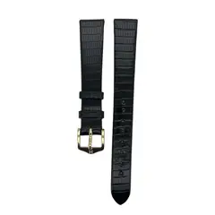 GENERICO - Correa Reloj Hirsch Lizard M Hebilla Dorada 10mm