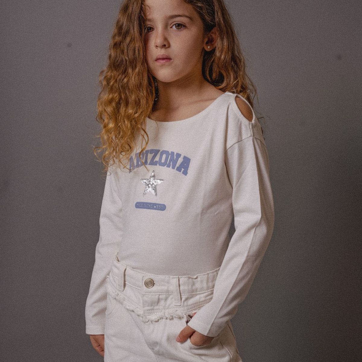 COLLOKY - Polera Beige Niña 7543
