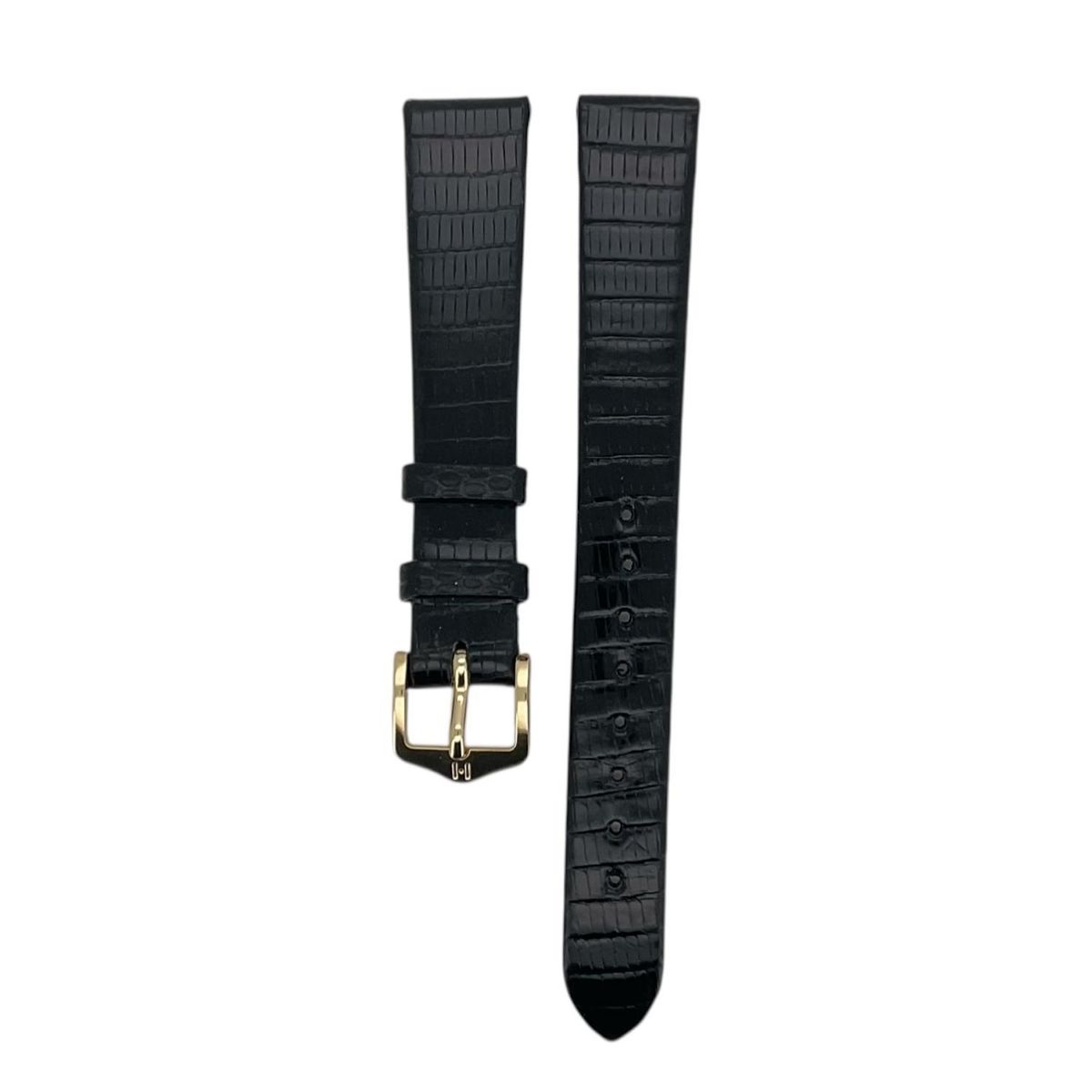 GENERICO - Correa Reloj Hirsch Lizard M Hebilla Dorada 14mm