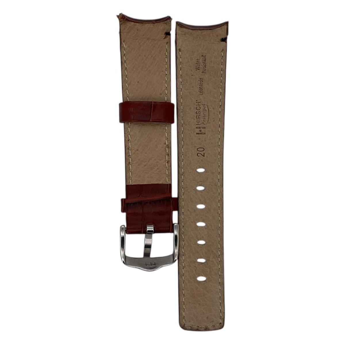 GENERICO - Correa Reloj Hirsch Principal L Hebilla Plateada 20mm