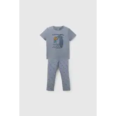 COLLOKY - Pijama Niño Algodón Azul