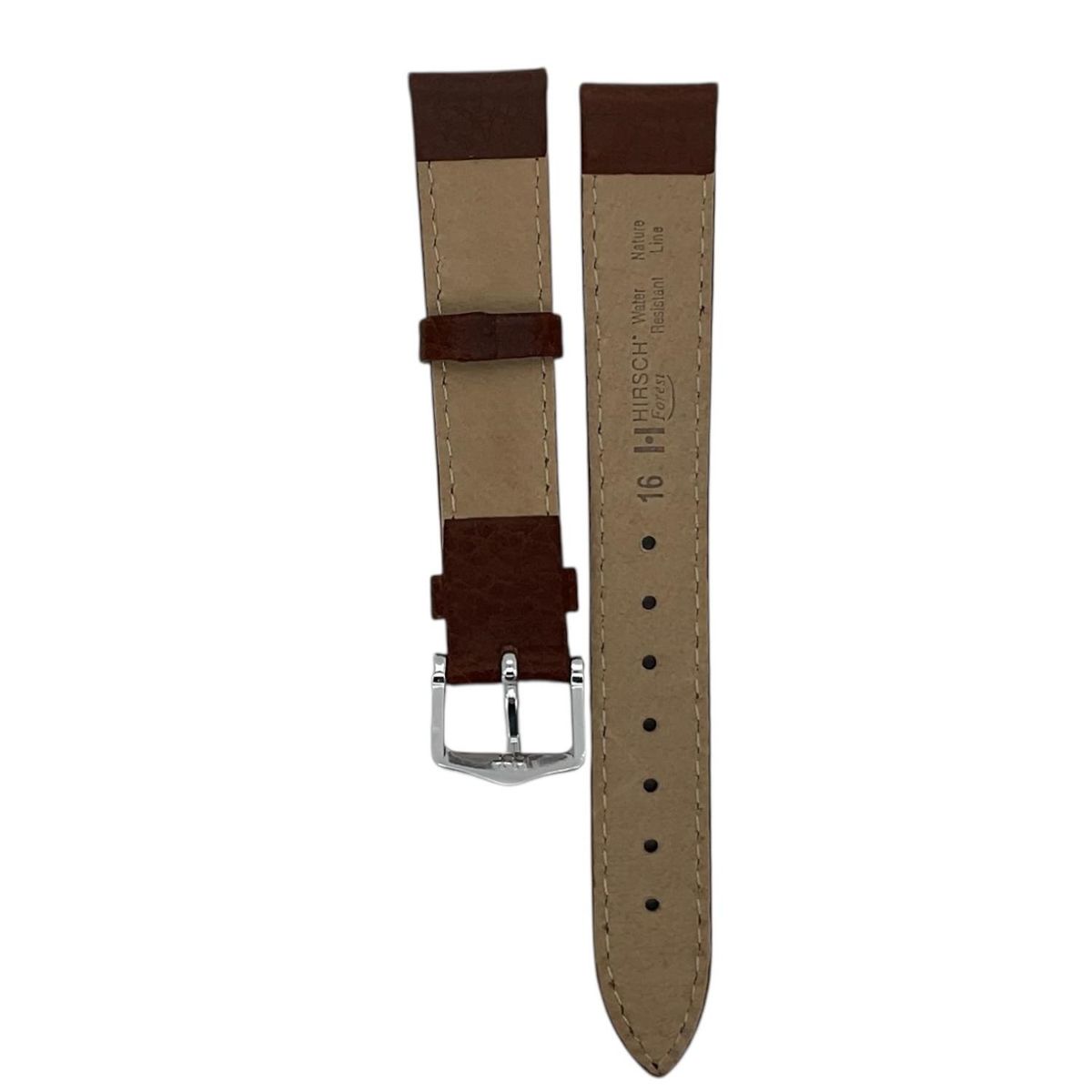 GENERICO - Correa Reloj Hirsch Forest Nature M Hebilla Plateada 16mm